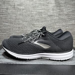 Brooks Revel 2 Athletic Running Shoes 1102921D050 Black Grey Men's Size 14